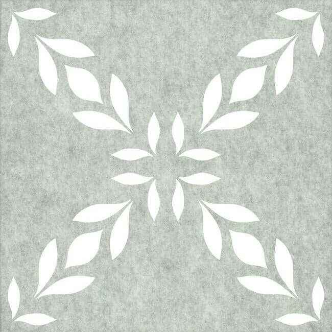 Botanical Trellis Acoustical Peel Stick Tiles Snow - York Wallcoverings - QWS1020