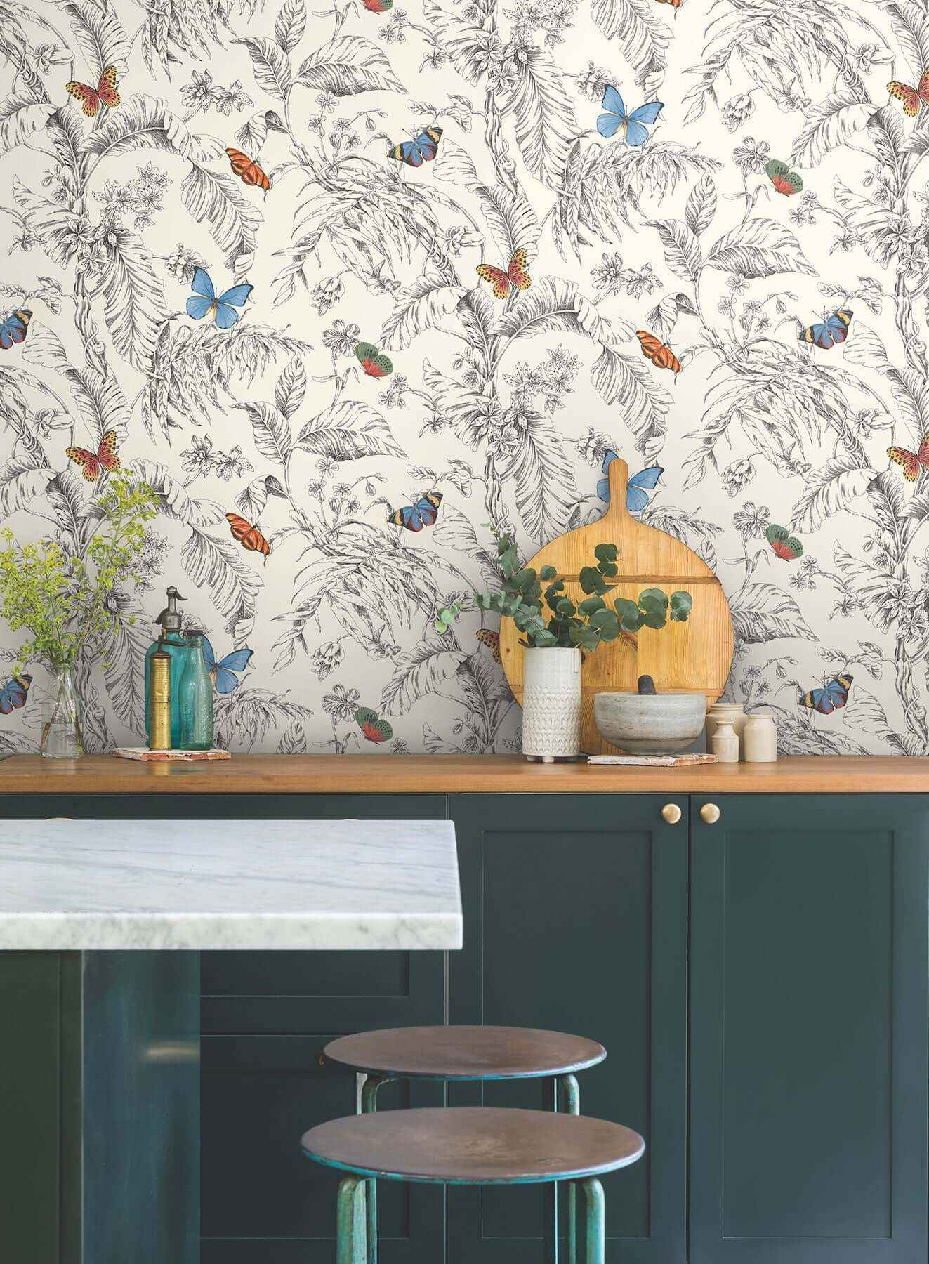 Papillon Primary Wallpaper - York Wallcoverings - AF2025 - York Wallcoverings Wallpaper
