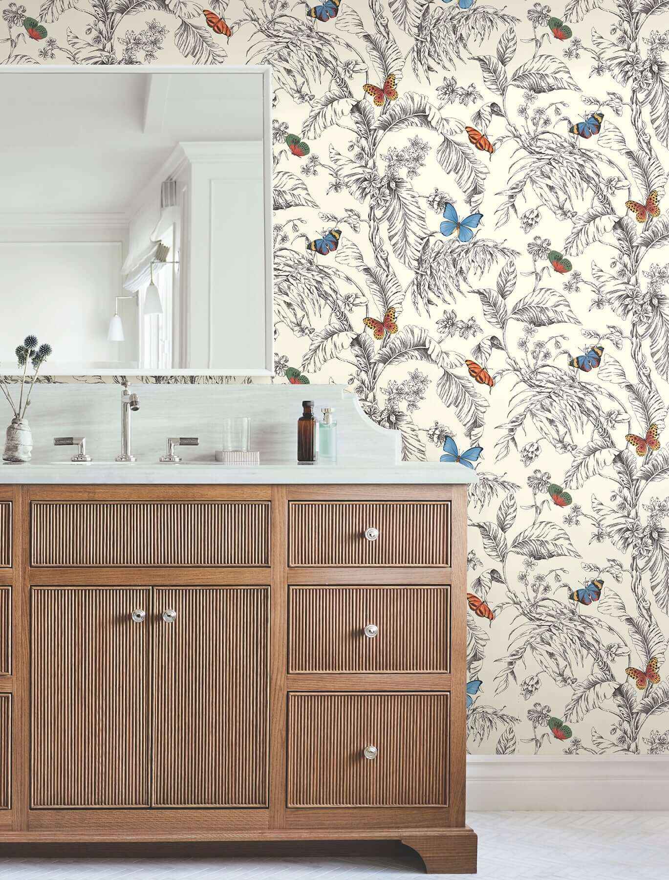 Papillon Primary Wallpaper - York Wallcoverings - AF2025 - York Wallcoverings Wallpaper