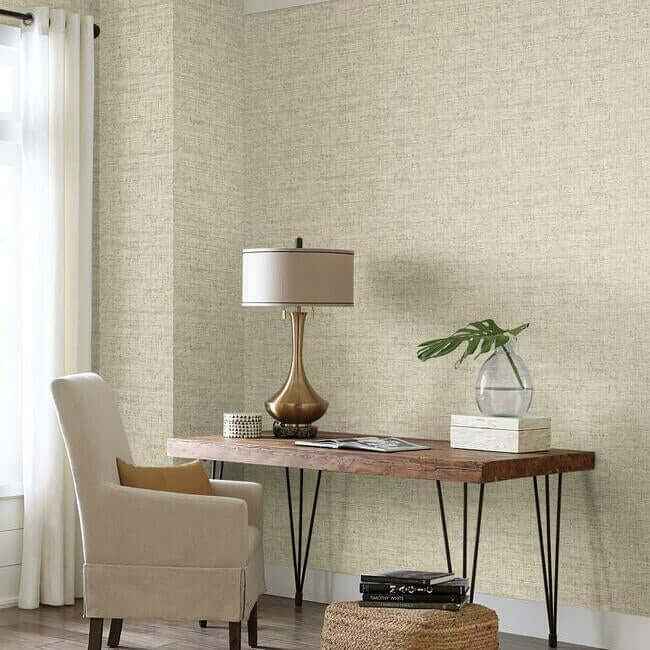 Papyrus Weave Beige Wallpaper - York Wallcoverings - CY1556 - York Wallcoverings Wallpaper