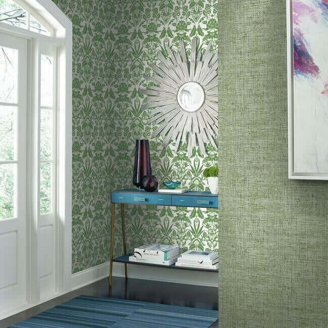 papyrus-weave-green-wallpaper-york-wallcoverings-cy1561 - York Wallpaper Wallpaper