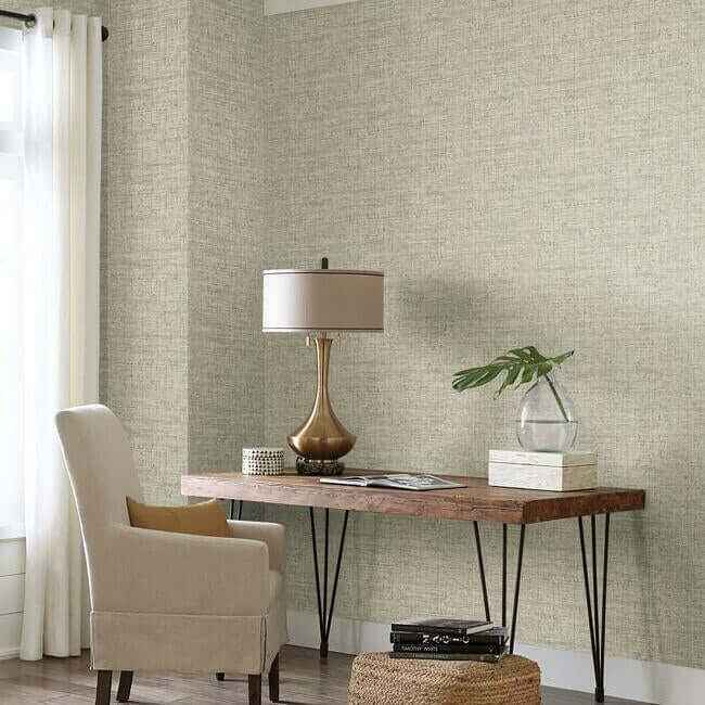 Papyrus Weave Beige Wallpaper - York Wallcoverings - CY1557 - York Wallcoverings Wallpaper