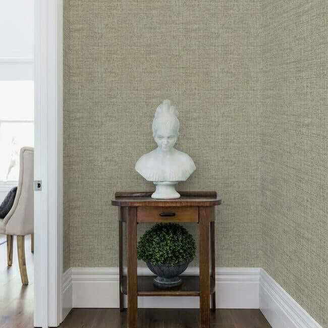 Papyrus Weave Beige Wallpaper - York Wallcoverings - CY1557 - York Wallcoverings Wallpaper
