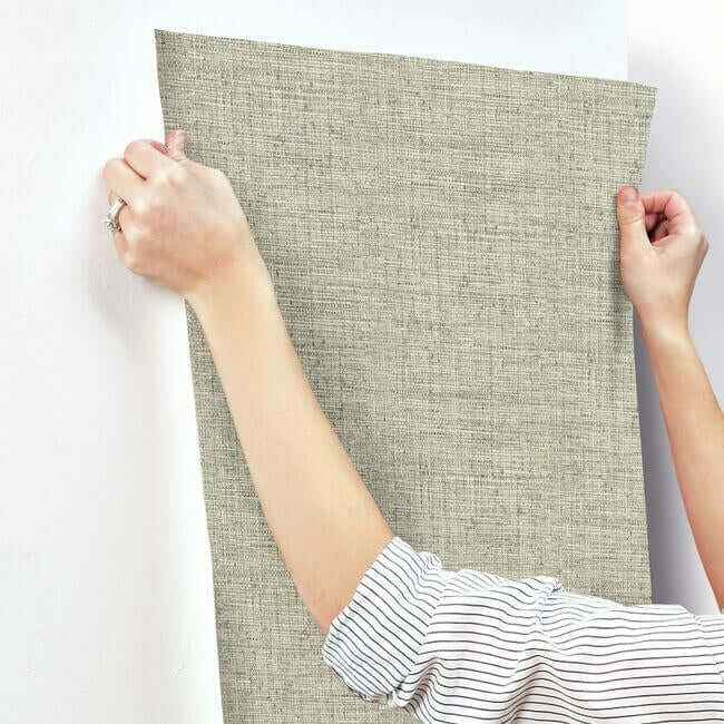 Papyrus Weave Beige Wallpaper - York Wallcoverings - CY1557 - York Wallcoverings Wallpaper