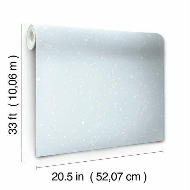 disney-mickey-mouse-star-blue-wallpaper-york-wallcoverings-di0985 - York Wallpaper Wallpaper