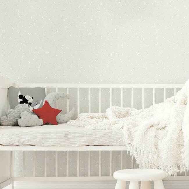 Disney Mickey Mouse Star Grey Wallpaper - York Wallcoverings - DI0987 - York Wallcoverings Wallpaper