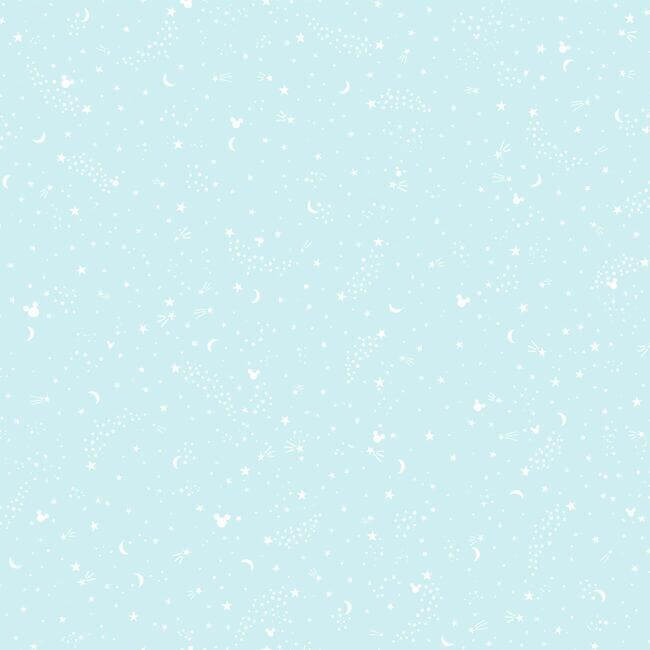 disney-mickey-mouse-star-teal-wallpaper-york-wallcoverings-di0986 - York Wallcoverings Wallpaper