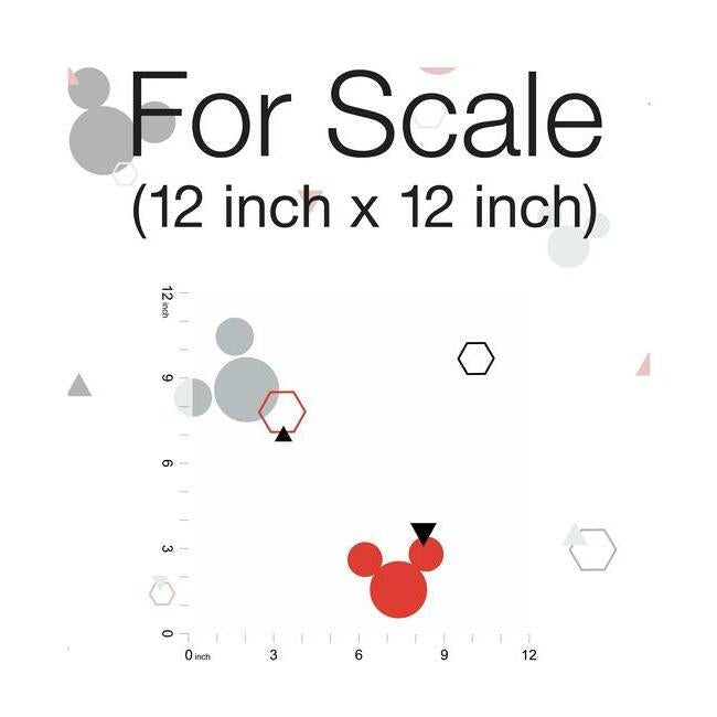 disney-minnie-mouse-dots-wallpaper-redblack-york-wallcoverings-di0927 - York Wallcoverings Wallpaper