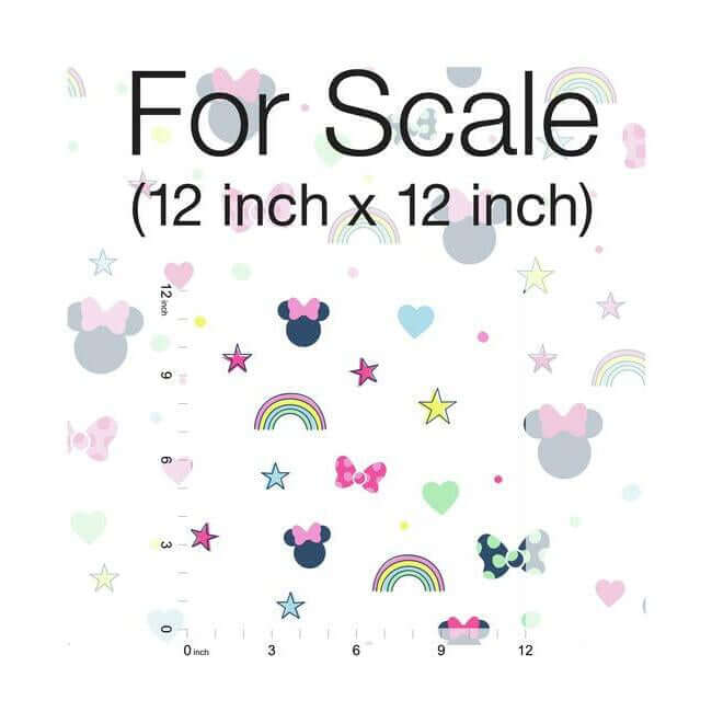 disney-minnie-mouse-rainbow-pink-wallpaper-york-wallcoverings-di0991 - York Wallcoverings Wallpaper