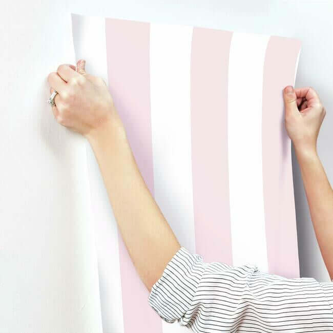 disney-princess-silk-stripe-pink-wallpaper-york-wallcoverings-di0901 - York Wallpaper Wallpaper