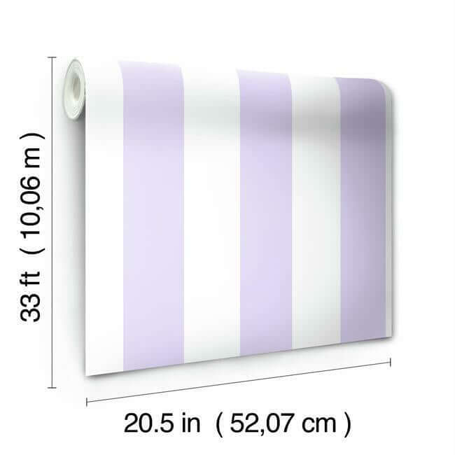 disney-princess-silk-stripe-purple-wallpaper-york-wallcoverings-di0902 - York Wallcoverings Wallpaper