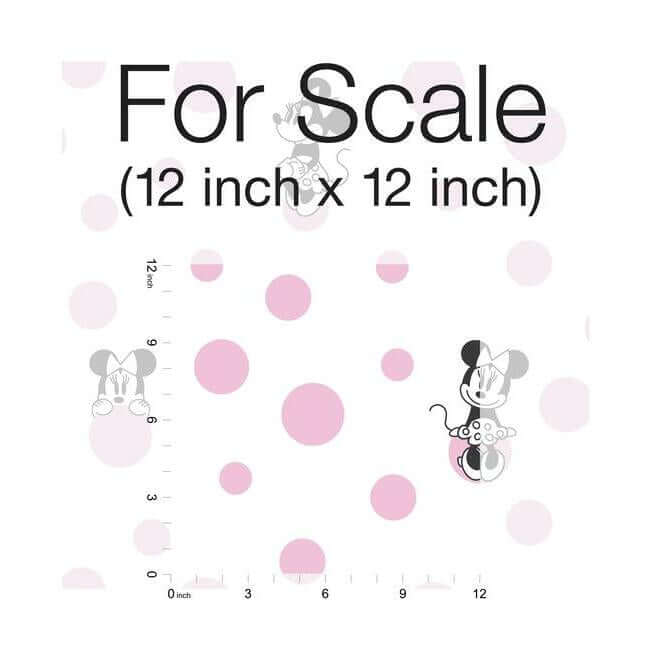 minnie-dots-pink-wallpaper-york-wallcoverings-di1027 - York Wallcoverings Wallpaper