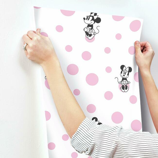 minnie-dots-wallpaper-pink-york-wallcoverings-di1027