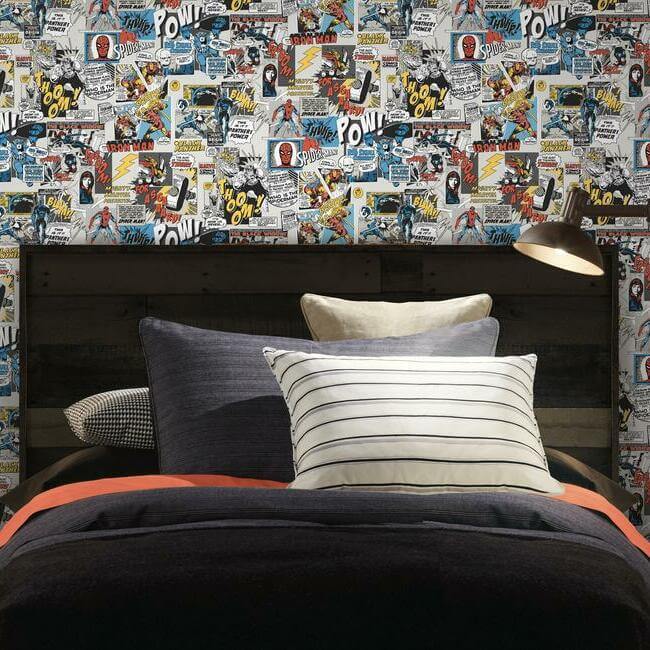 marvel-comics-pow-wallpaper-primary-york-wallcoverings-di0944 - York Wallcoverings Wallpaper