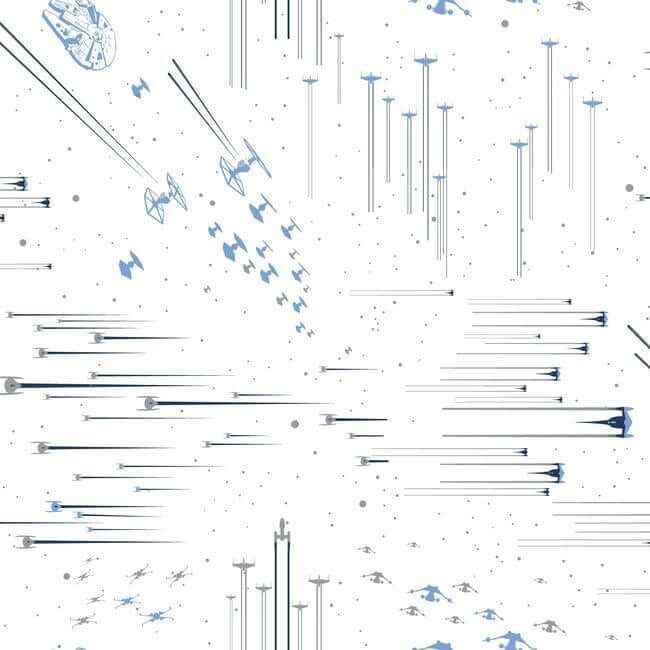Star Wars: Galactic Battles Blue Wallpaper - York Wallcoverings - DI0951 - York Wallcoverings Wallpaper