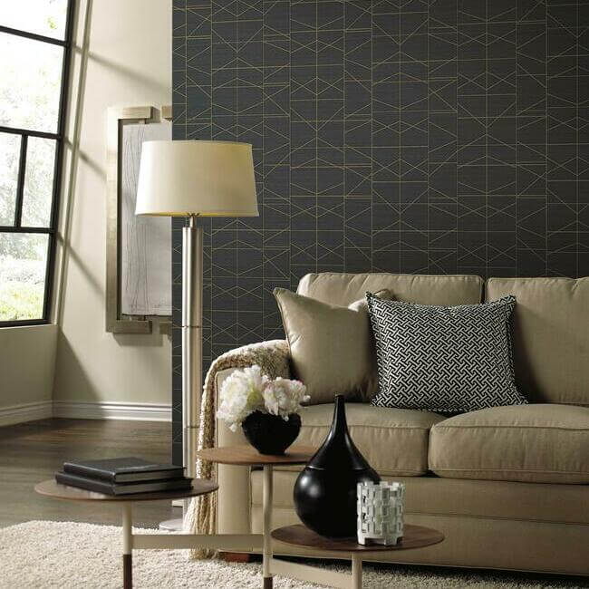 modern-perspective-gold-wallpaper-york-wallcoverings-gm7547 - York Wallpaper Wallpaper