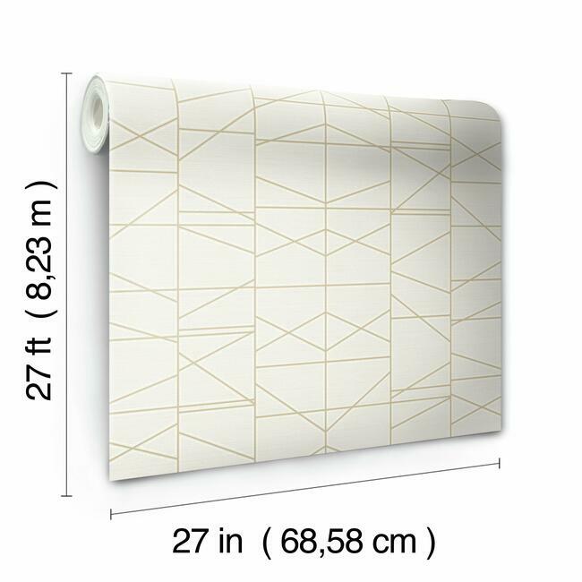 modern-perspective-wallpaper-goldcream-york-wallcoverings-gm7543 - York Wallcoverings Wallpaper