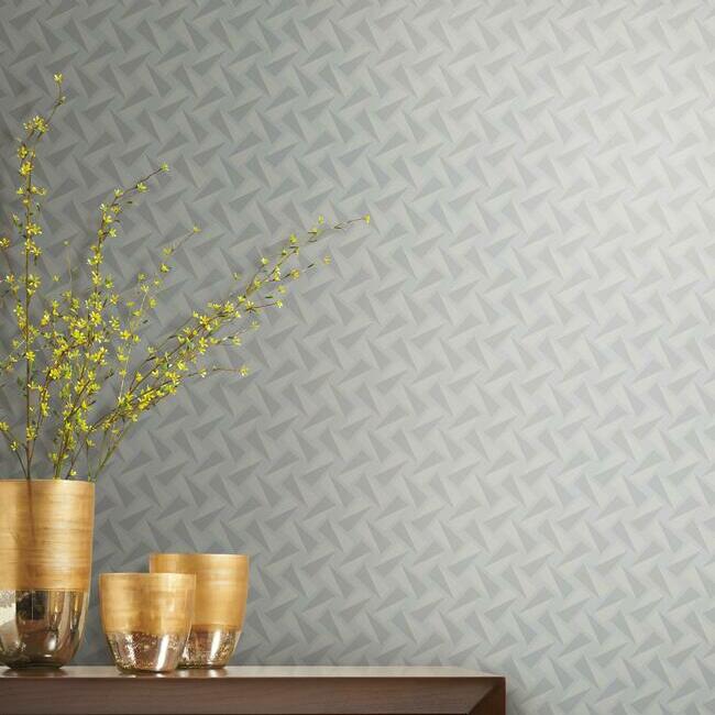 Petite Pivots Green Wallpaper - York Wallcoverings - GM7573 - York Wallcoverings Wallpaper