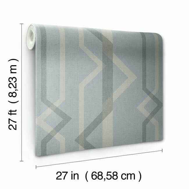 Shape Shifter Blue Wallpaper - York Wallcoverings - GM7601 - York Wallcoverings Wallpaper