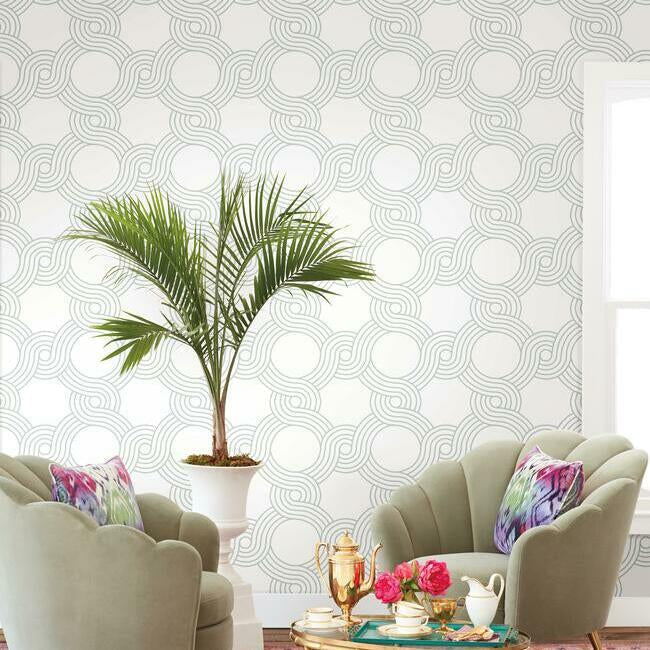 The Twist Grey Wallpaper - York Wallcoverings - GM7597 - York Wallcoverings Wallpaper