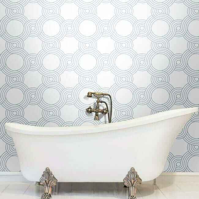 The Twist Grey Wallpaper - York Wallcoverings - GM7597 - York Wallcoverings Wallpaper