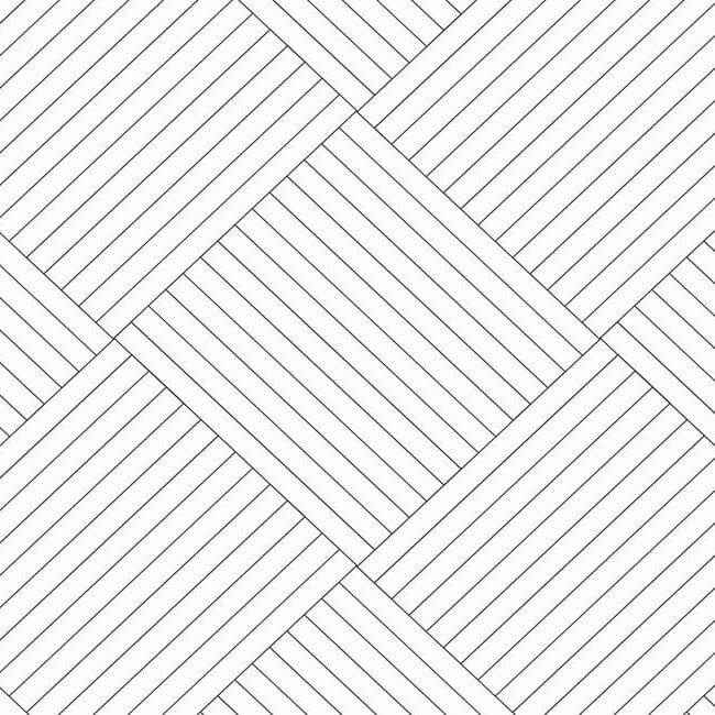 Twisted Tailor White Wallpaper - York Wallcoverings - GM7565