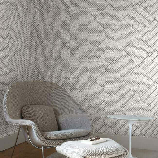 twisted-tailor-white-wallpaper-york-wallcoverings-gm7565 - York Wallcoverings Wallpaper