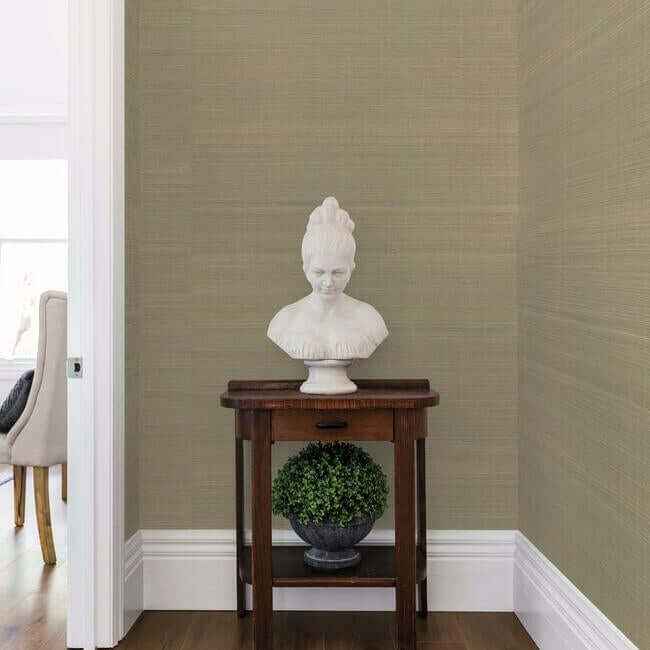 Abaca Weave Black Wallpaper - York Wallcoverings - GL0500 - York Wallcoverings Wallpaper
