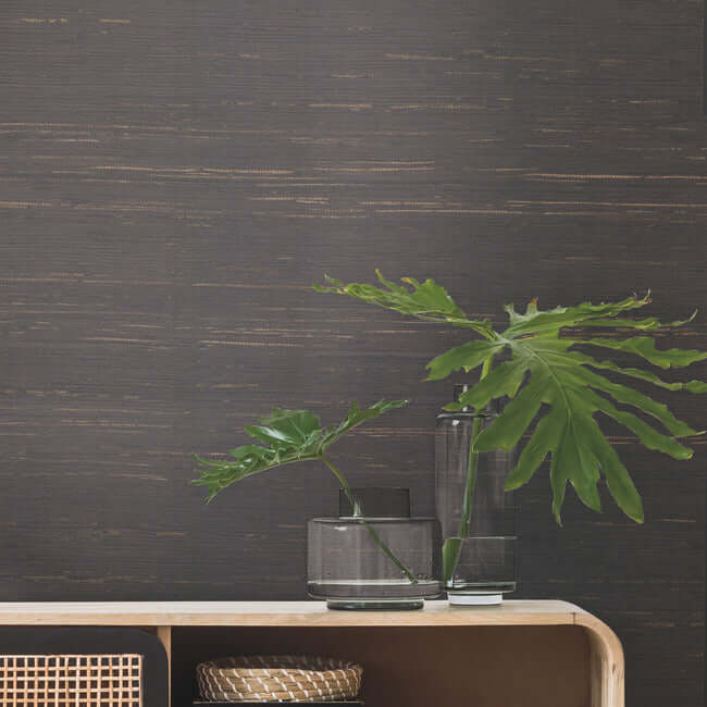 inked-grass-charcoal-wallpaper-york-wallcoverings-vg4415 - York Wallpaper Wallpaper