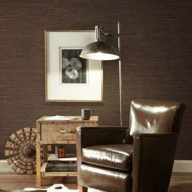 Knotted Grass Brown Wallpaper - York Wallcoverings - VG4437 - York Wallcoverings Wallpaper