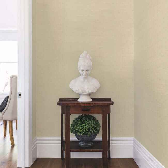 Sisal Grasscloth Grey & Taupe Wallpaper - York Wallcoverings - NZ0791 - York Wallcoverings Wallpaper