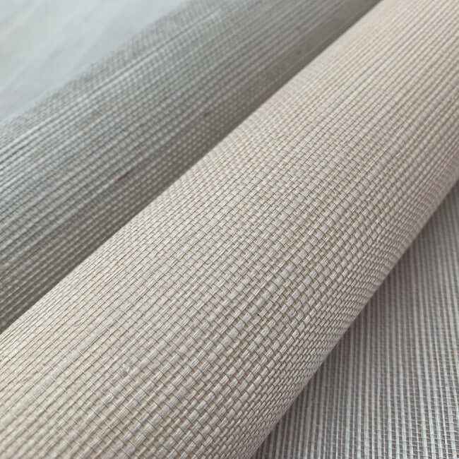 Sisal Grasscloth Grey & Taupe Wallpaper - York Wallcoverings - NZ0791 - York Wallcoverings Wallpaper