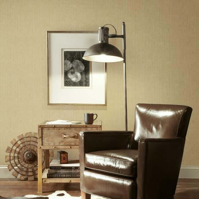 woven-crosshatch-brown-wallpaper-york-wallcoverings-vg4426 - York Wallpaper Wallpaper