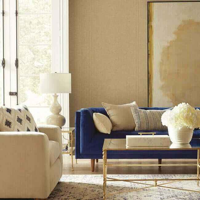 Woven Crosshatch White Wallpaper - York Wallcoverings - VG4422 - York Wallcoverings Wallpaper