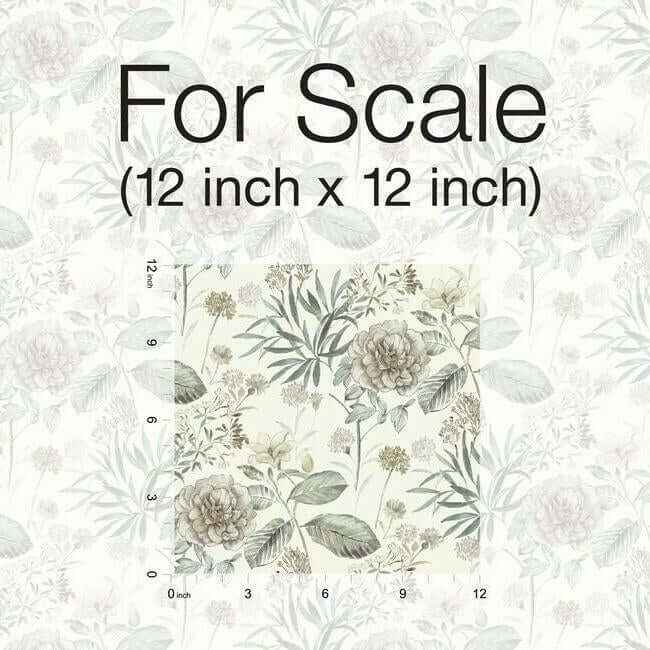 Midsummer Floral Beige & Green Wallpaper - York Wallcoverings - TL1918 - York Wallcoverings Wallpaper