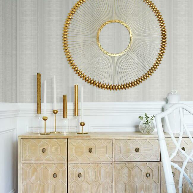 silk-weave-stripe-wallpaper-grey-york-wallcoverings-tl1961 - York Wallcoverings Wallpaper