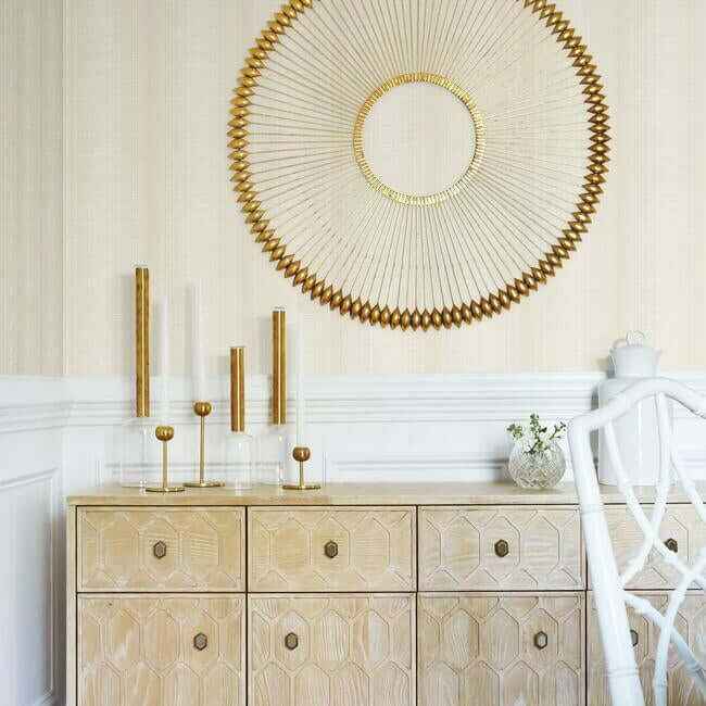 Silk Weave Beige Wallpaper - York Wallcoverings - TL1958