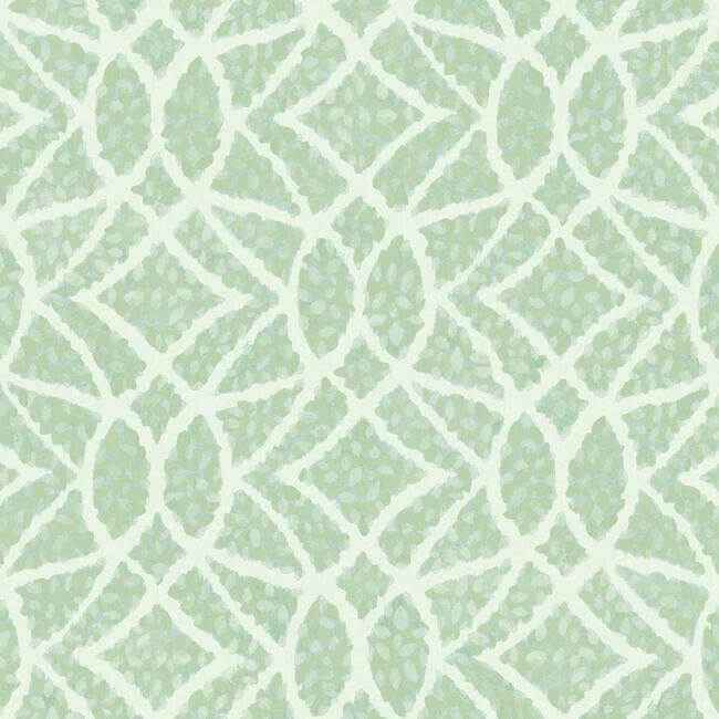 Boxwood Garden Teal Wallpaper - York Wallcoverings - GR5973