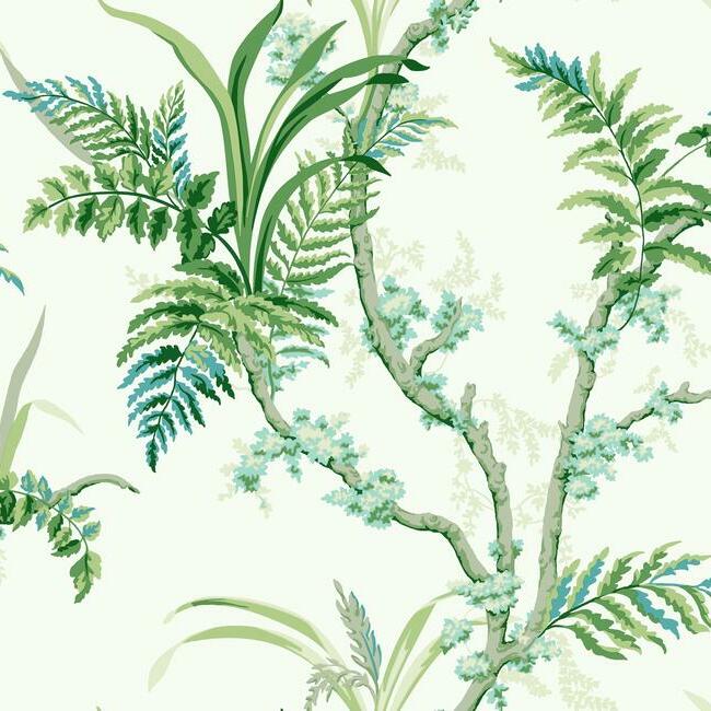 enchanted-fern-wallpaper-blue-green-york-wallcoverings-gr5991