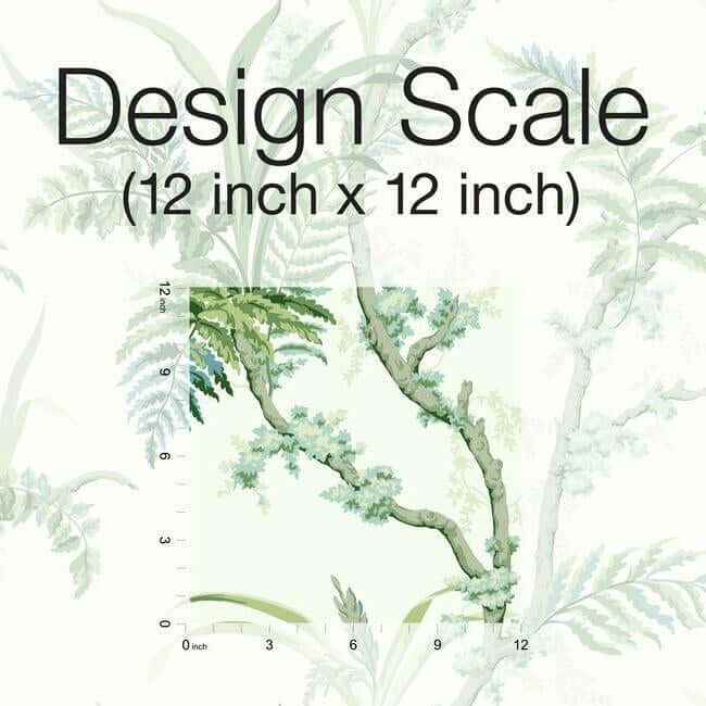 Enchanted Fern Wallpaper Bluegreen - York Wallcoverings - GR5991 - York Wallcoverings Wallpaper
