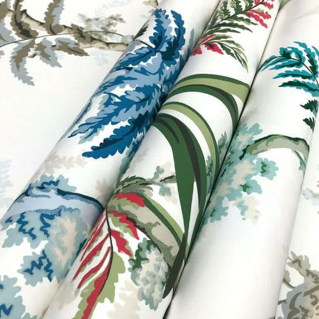 enchanted-fern-green-red-wallpaper-york-wallcoverings-gr5993 - York Wallpaper Wallpaper