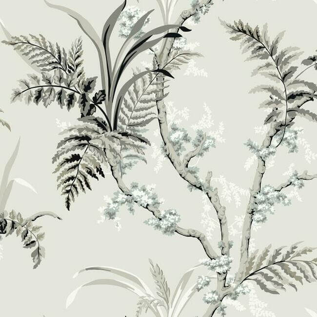 enchanted-fern-grey-beige-wallpaper-york-wallcoverings-gr5995 - York Wallcoverings Wallpaper