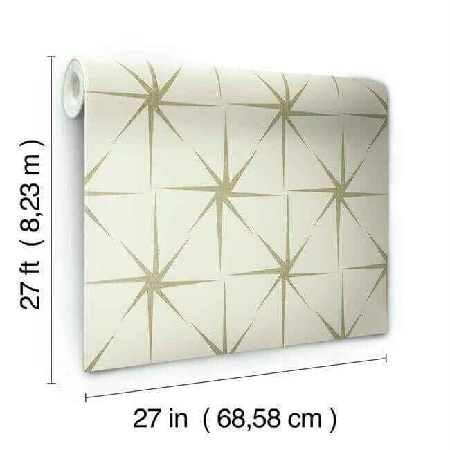 Evening Star Cream Wallpaper - York Wallcoverings - GR5944 - York Wallcoverings Wallpaper