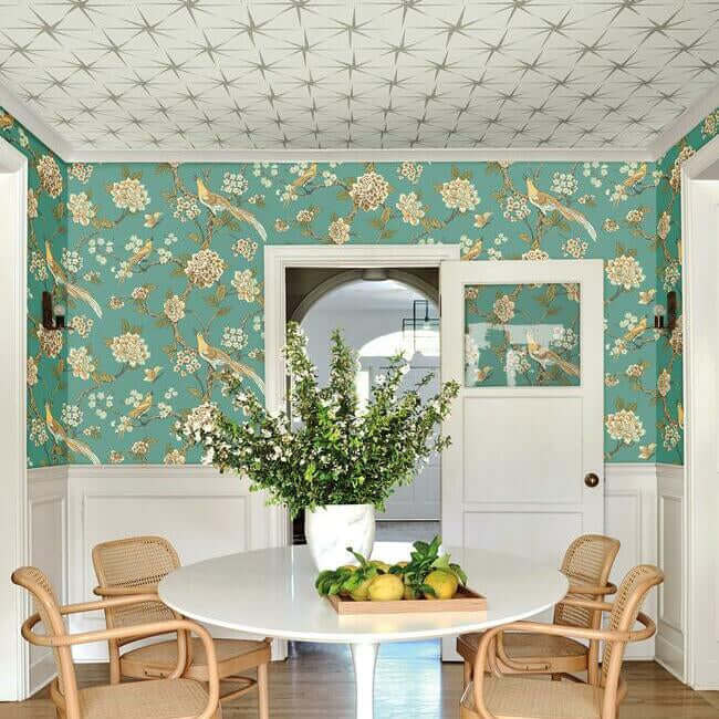 evening-star-silver-wallpaper-york-wallcoverings-gr5943 - York Wallpaper Wallpaper