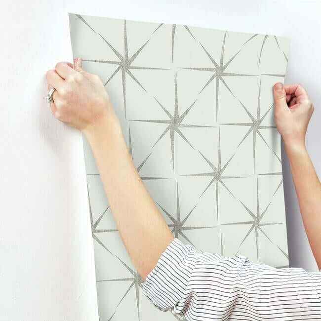 Evening Star Silver Wallpaper - York Wallcoverings - GR5943 - York Wallcoverings Wallpaper