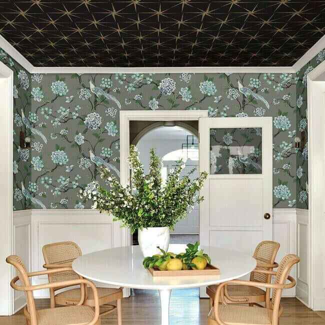 Fanciful Grey Wallpaper - York Wallcoverings - GR5933 - York Wallcoverings Wallpaper
