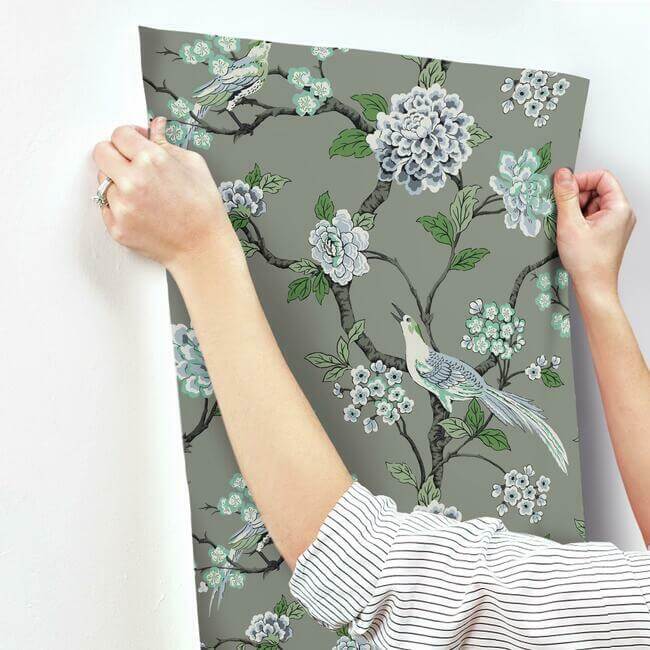 fanciful-grey-wallpaper-york-wallcoverings-gr5933 - York Wallpaper Wallpaper