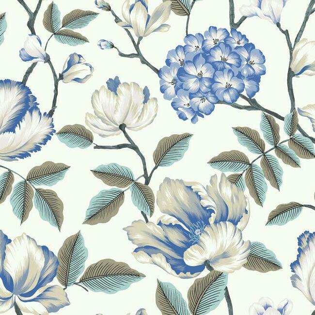 morning-garden-wallpaper-white-york-wallcoverings-gr5903 - York Wallcoverings Wallpaper