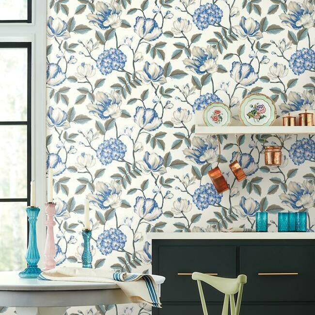 morning-garden-wallpaper-white-york-wallcoverings-gr5903 - York Wallcoverings Wallpaper