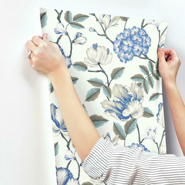 morning-garden-wallpaper-white-york-wallcoverings-gr5903 - York Wallcoverings Wallpaper